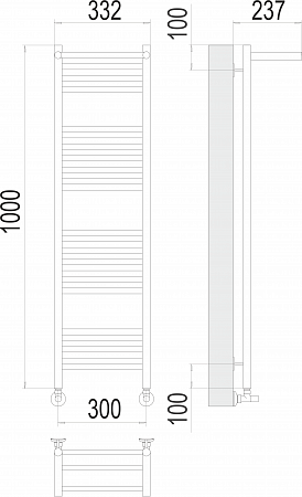 Аврора с/п П20 300х1000 Полотенцесушитель  TERMINUS Нальчик - фото 3