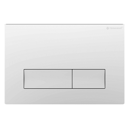 Клавиша смыва для инсталляции Terminus Classic кнопка прямоугольник цвет белый Нальчик - фото 1